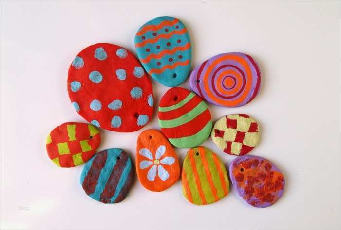 Osterbasteln Mit Kindern Vorlagen Und Anleitungen Angenehm Ostereier Basteln Aus Salzteig