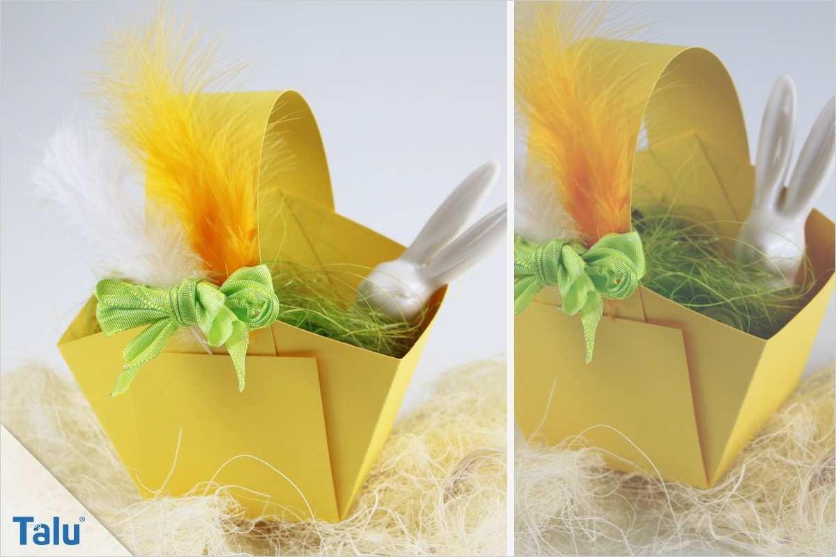 Osterbasteln Mit Kindern Vorlagen Und Anleitungen Wunderbar Osterkörbchen Basteln Anleitung Vorlagen Für