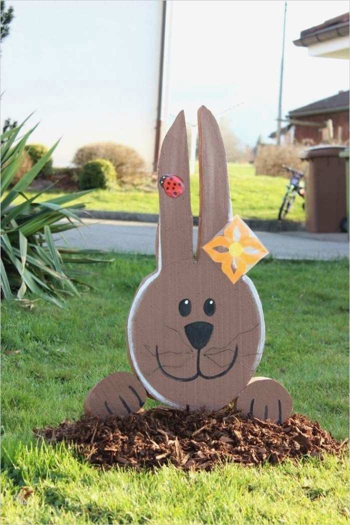 Osterhase Holz Basteln Vorlage Erstaunlich Die Besten 25 Osterdeko Garten Ideen Auf Pinterest