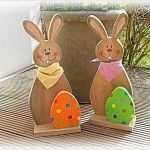 Osterhase Holz Basteln Vorlage Erstaunlich Osterhasen Basteln Mit Holz Und Gips – Bvrao