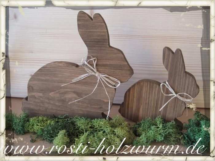 Osterhase Holz Basteln Vorlage Luxus Osterhasen 2 Tlg Ostern Holz Deko Holz Von Rosti