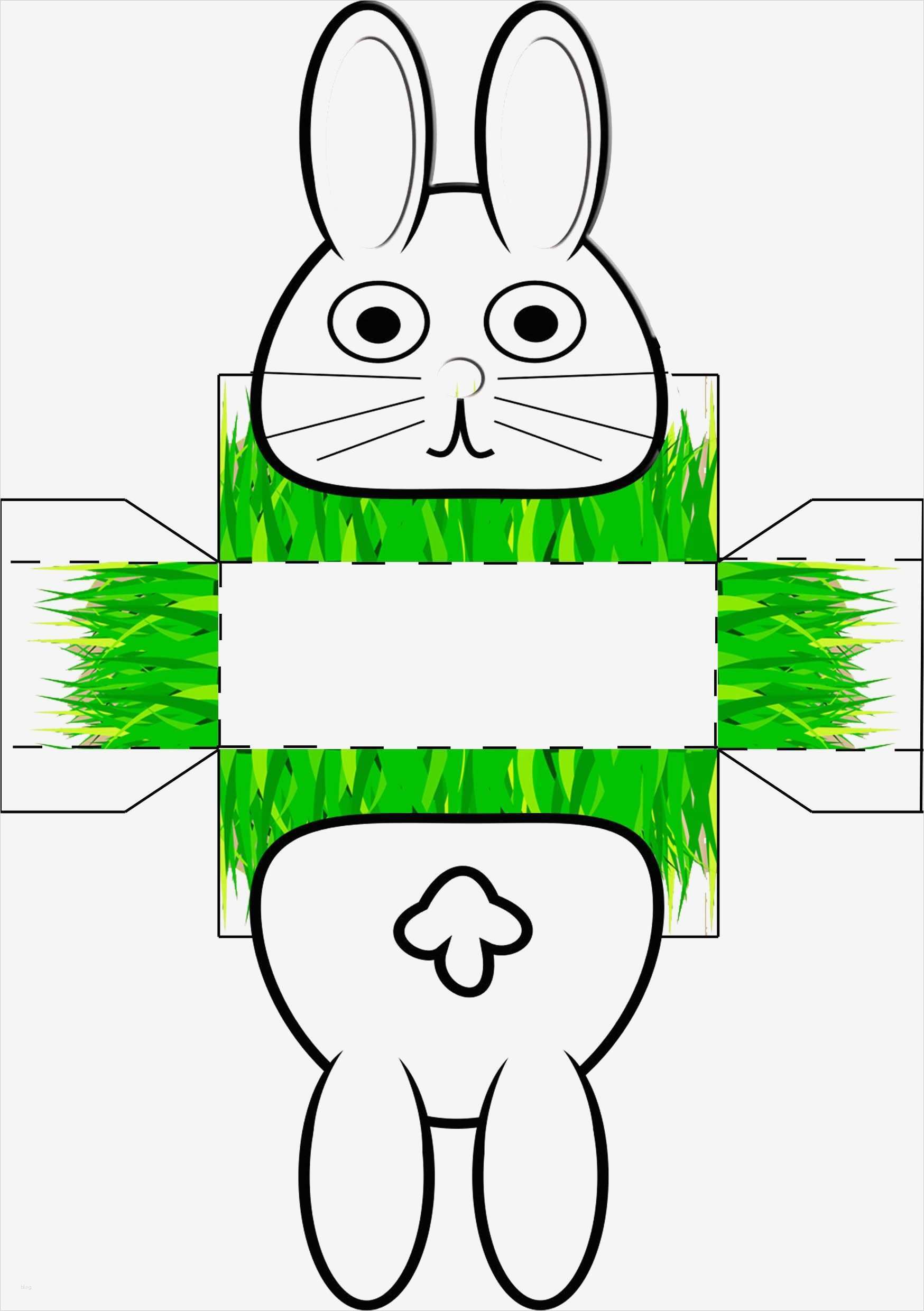 Osterhasen Vorlagen Ausdrucken Beste Osternest Mit Osterhase Zum Basteln Und Ausmalen