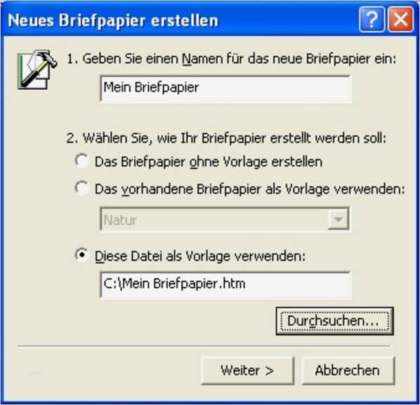 Outlook Briefpapier Vorlagen Großartig Eigenes Briefpapier In Outlook Pctipp