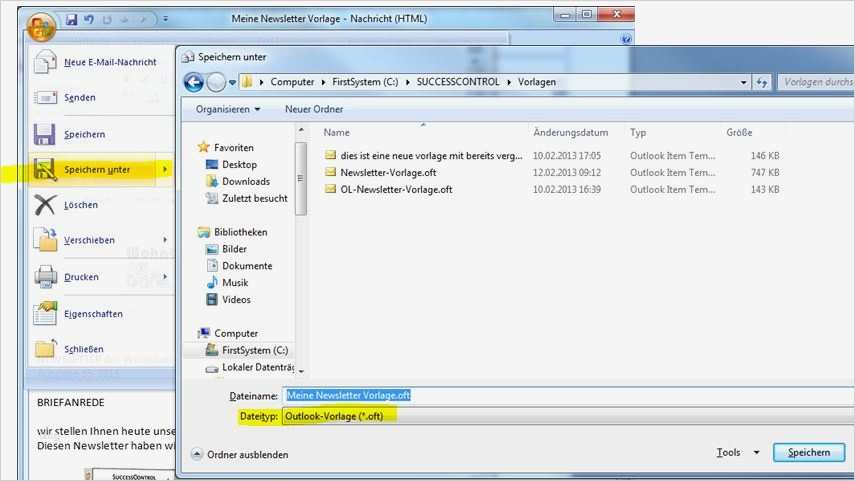 Outlook Vorlage Erstellen Erstaunlich Newsletter Erstellen