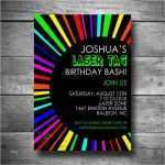 Paintball Gutschein Vorlage Best Of Laser Tag Birthday Invitation Rainbow Invite Printable