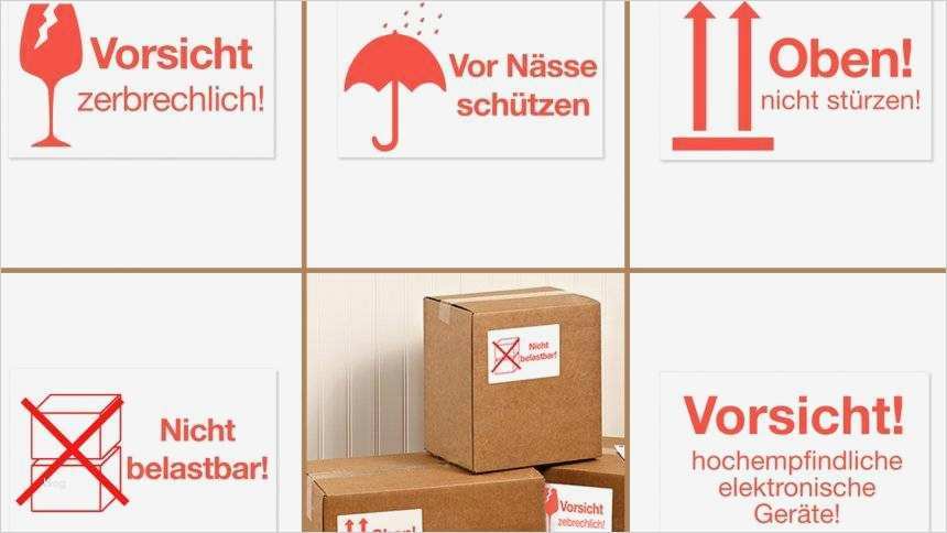 Paket Beschriftung Vorlage Genial Warnetiketten Zum Selbstbedrucken