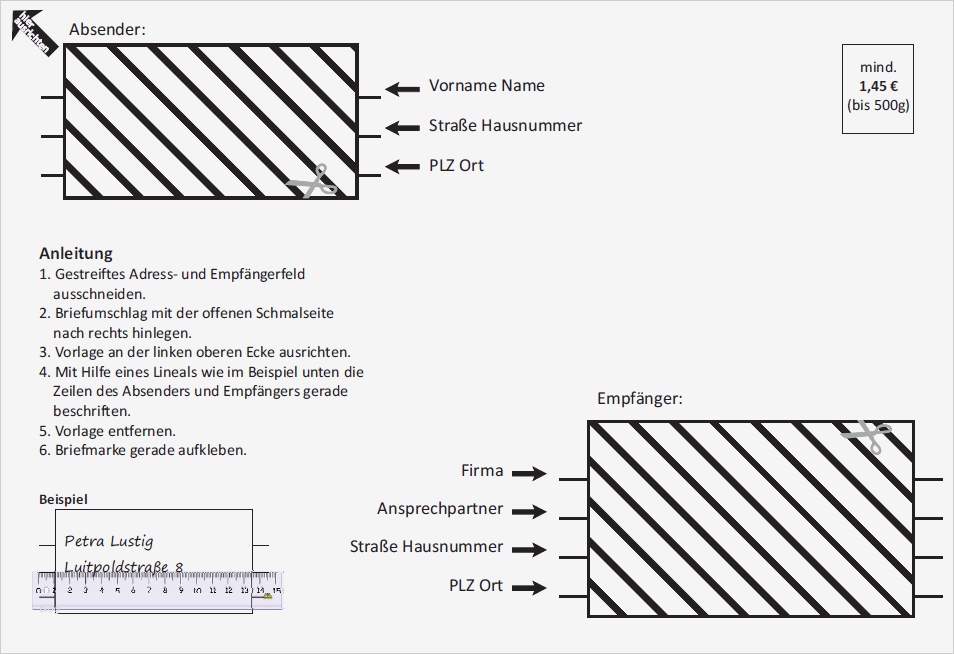 Paket Beschriftung Vorlage Hübsch Briefumschlagbeschriftungsschablone › Lehrerrundmail