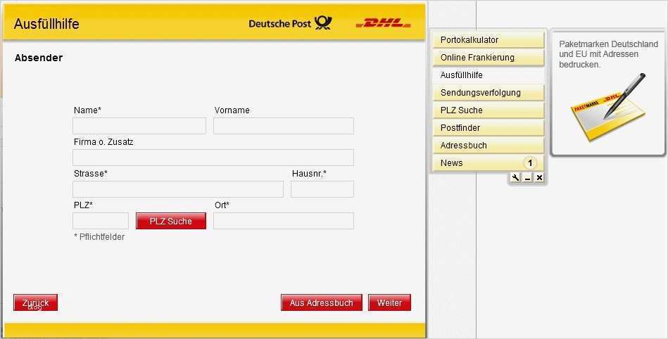 Paket Beschriftung Vorlage Wunderbar Dhl Versandhelfer Download Chip