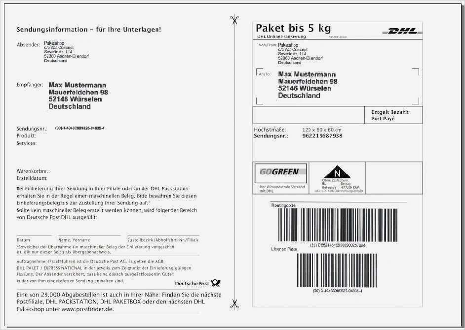 Paketaufkleber Vorlage Gut Ausgezeichnet Paket Aufkleber ...