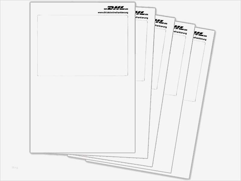 Paketaufkleber Vorlage Kostenlos Schön Klebeetiketten Für Dhl Line Frankierung