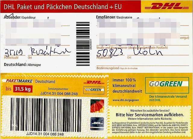 Paketschein Vorlage Beste File Paketaufkleber Dhl Paket ...