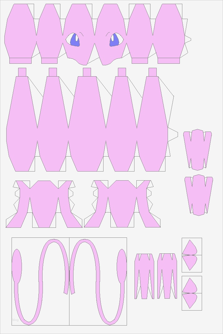 Papercraft Vorlagen Einzigartig Pokemon Papercraft Templates