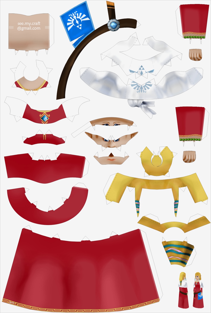 Papercraft Vorlagen Fabelhaft Skyward Sword Zelda Instructions by Kamibox On Deviantart