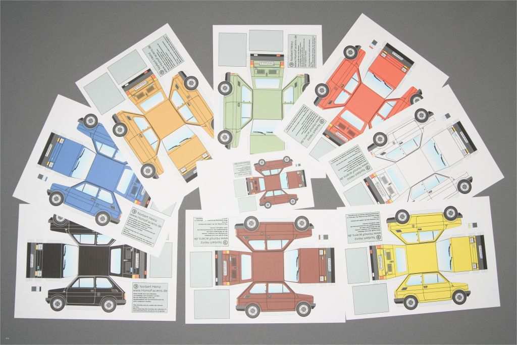 Papercraft Vorlagen Wunderbar Papiermodell Fiat 126 Homofaciens