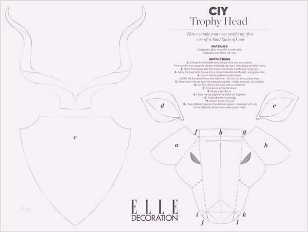 Papertrophy Vorlage Best Of Template Animal Head Google Search