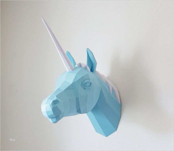 Papertrophy Vorlage Hübsch Papercraft Unicorn Paper Trophy Number 2 Horn by