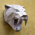 Papertrophy Vorlage Neu Make Your Own Sabertooh Tiger Papercraft Animal