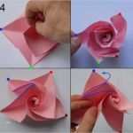 Papier Falten Vorlagen Großartig Rose Aus Papier Falten Blumen Basteln Anleitung Dekoking