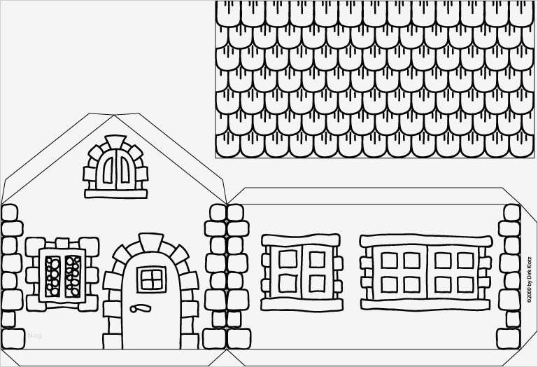 Papierhaus Basteln Vorlage Fabelhaft Hexenhaus Aus Karton
