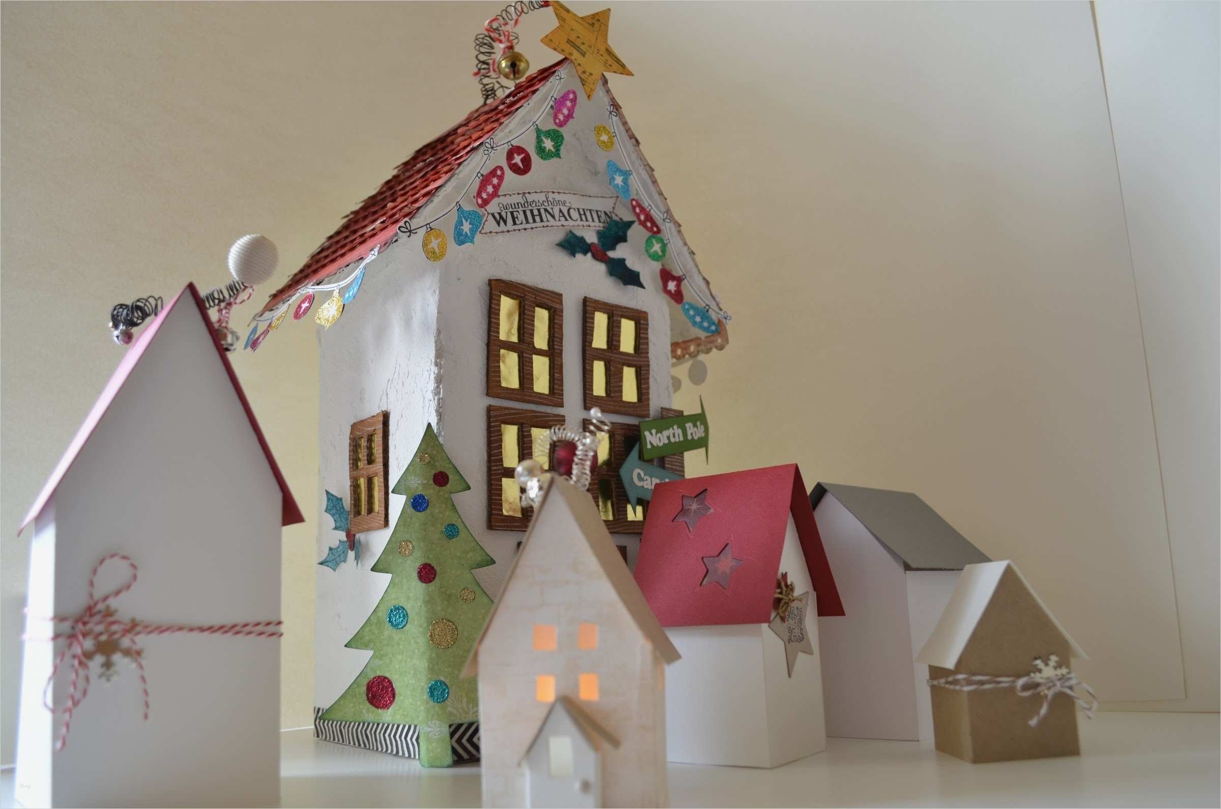 Papierhaus Basteln Vorlage Schön Papierhaus Basteln