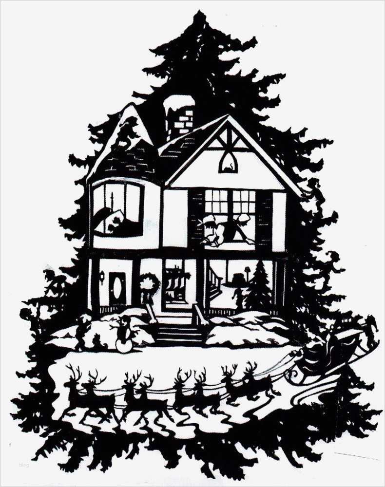 Papierschnitte Vorlagen Elegant Night before Christmas Papierschnitte