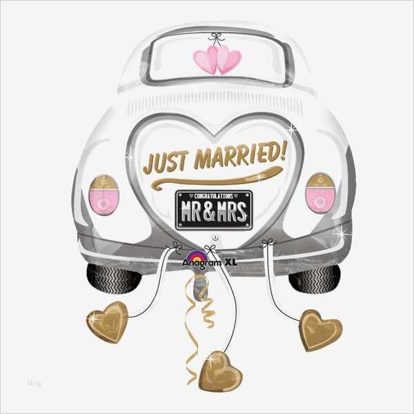 Paris Gutschein Vorlage Wunderbar Folienballon "hochzeitsauto" Dekoration Für Das