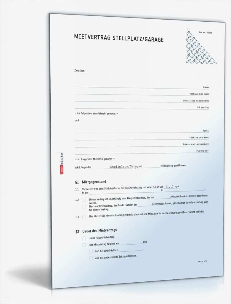 Parkplatz Mietvertrag Vorlage Einzigartig Mietvertrag Stellplatz Rechtssicheres Muster Zum Download