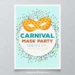 Party Flyer Vorlagen Kostenlos Genial Karneval Party Flyer Mit Maske