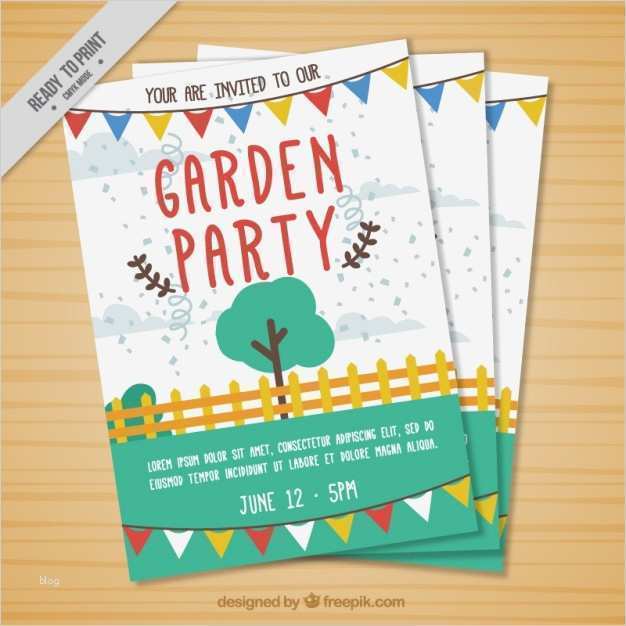 Party Flyer Vorlagen Kostenlos Wunderbar Lustige Garten Party Einladung