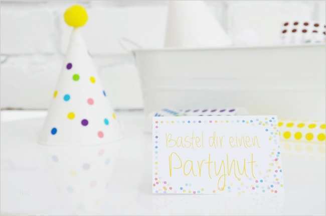 Partyhut Basteln Vorlage Schön Kunst & Konfetti Party Zum Kindergeburtstag