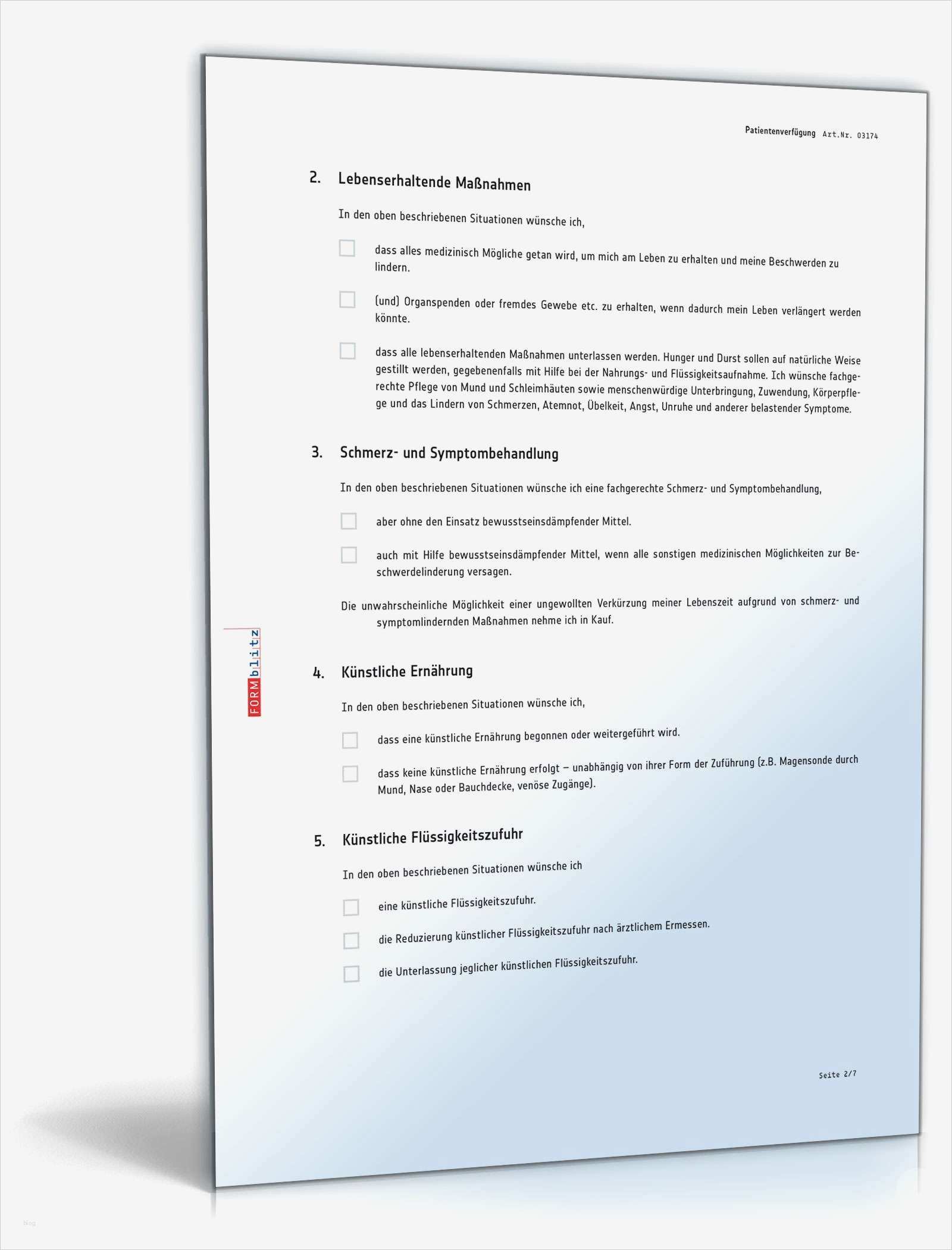 Patientenverfügung Vorlage Bundesministerium Süß Patientenverfügung Muster Vorlage Zum Download