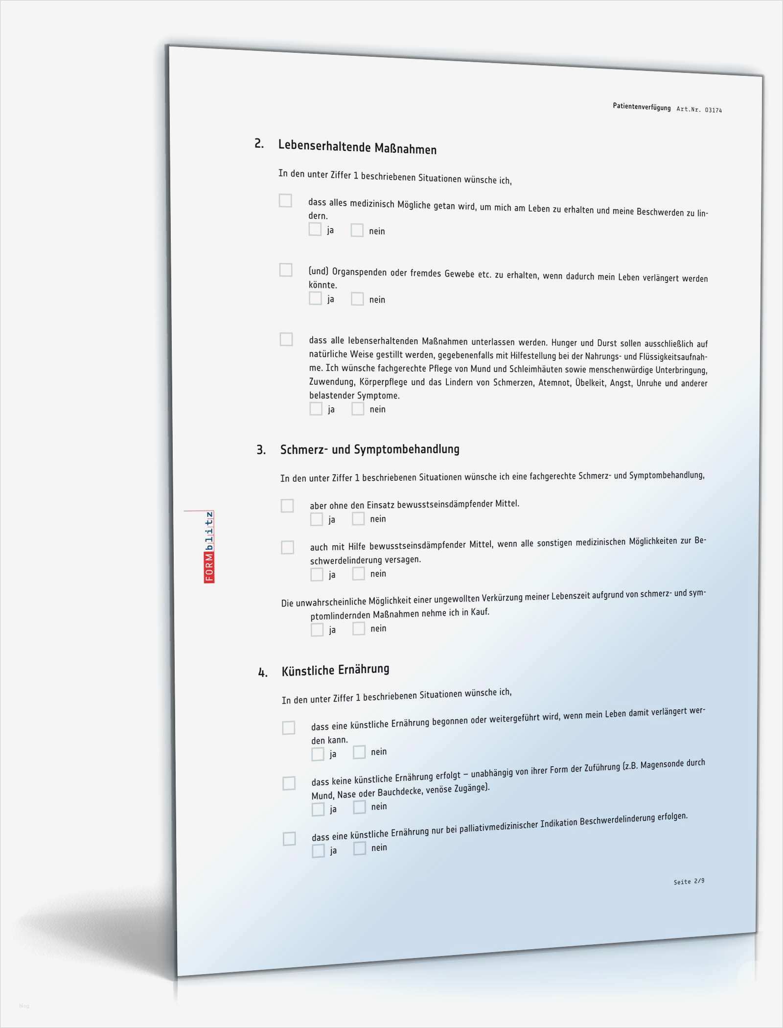 Patientenverfügung Vorlage Schön Patientenverfügung Muster Rechtssichere Vorlage Zum Download