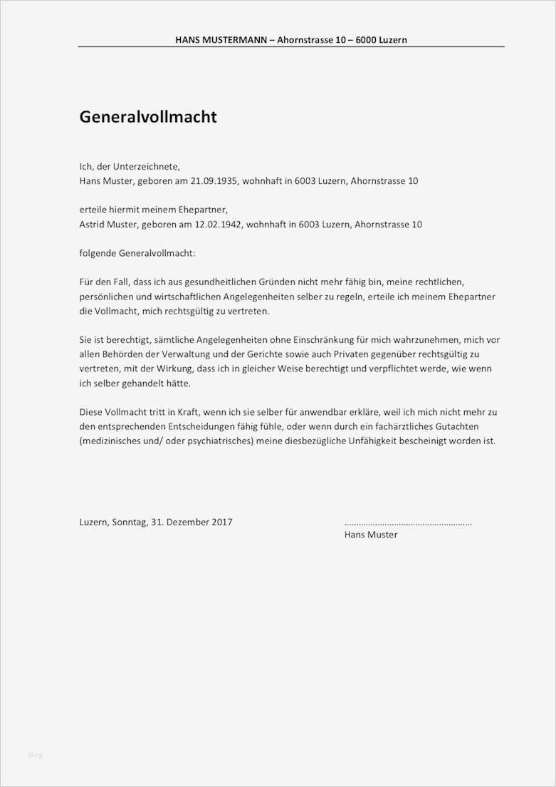 Patientenverfügung Word Vorlage Süß Vollmacht Vorlage Schweiz Muster Und Vorlagen Kostenlos