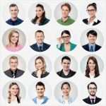 Persona Erstellen Vorlage Erstaunlich Collage Van Verschillende Mensen — Stockfoto