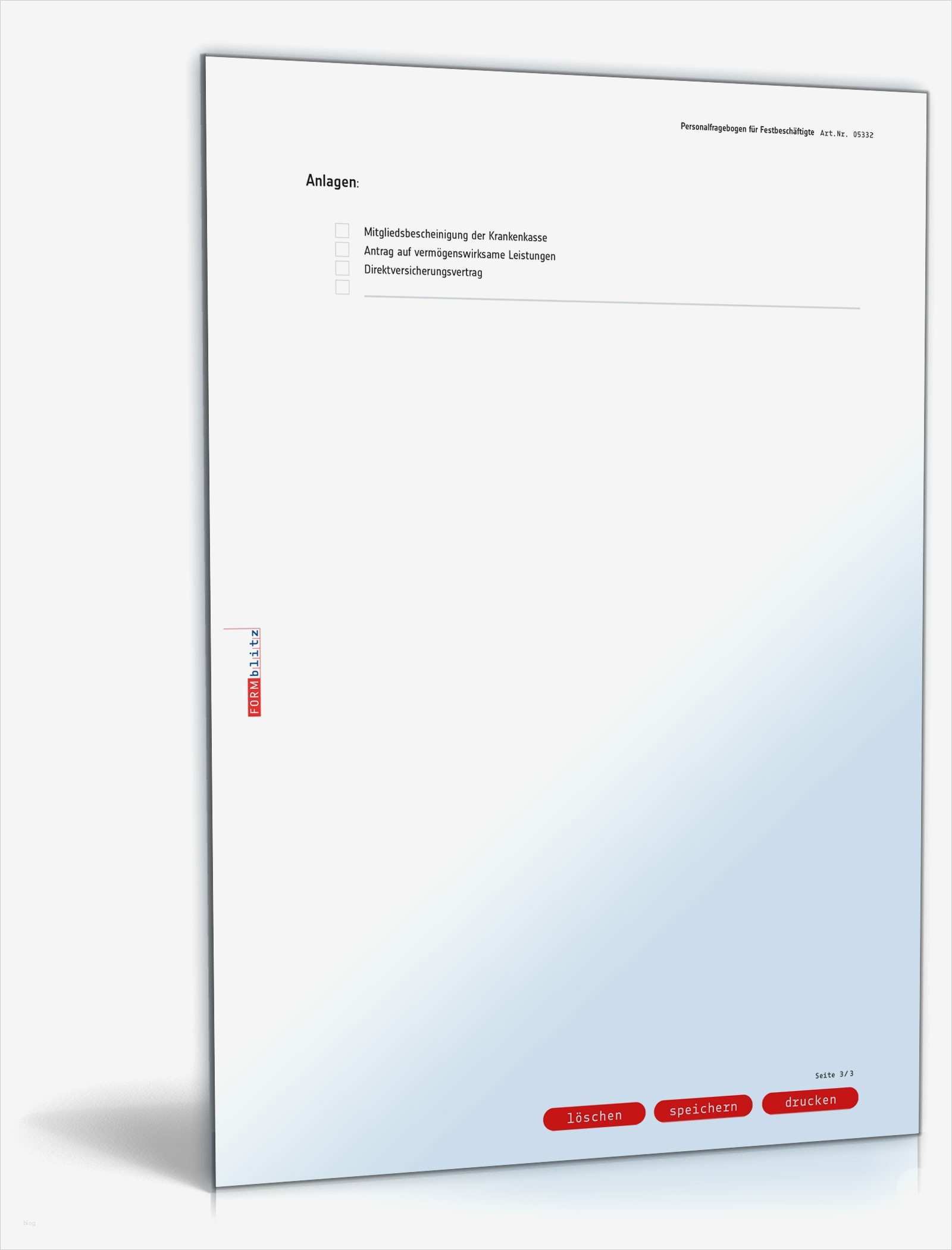 Personalfragebogen Vorlage Word Bewundernswert Personalfragebogen Festbeschäftigte