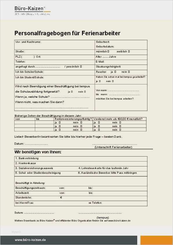 Personalfragebogen Vorlage Word Süß Personalfragebogen Vorlage Word Beste Praxiserprobte