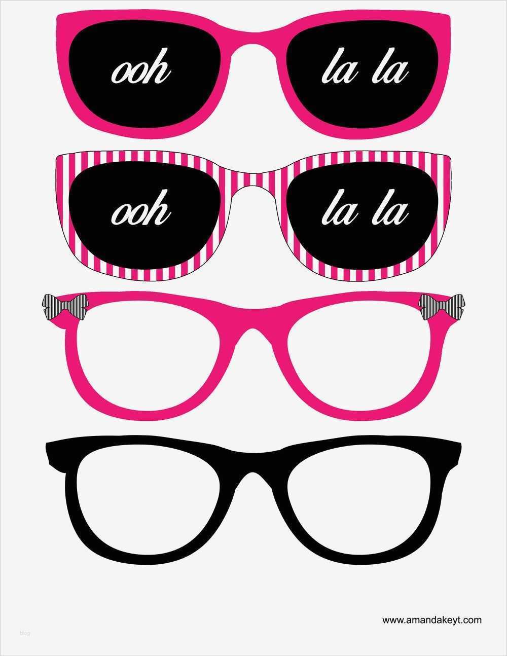 Photo Booth Requisiten Vorlagen Wunderbar Glasses From Paris Hot Pink Printable Booth Prop Set
