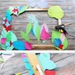 Photo Booth Weihnachten Vorlagen Schönste Diy Booth Xl Bilderrahmen Mit Tropischen Blüten