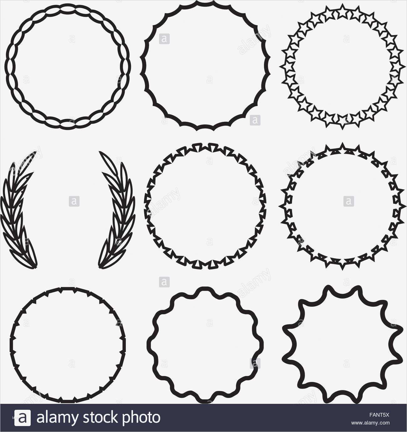 Photoshop Rahmen Vorlagen Erstaunlich Rahmen Rund Set Dekoration Vorlage Dekorative Bordüre