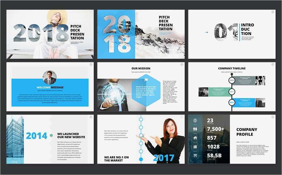 Pitch Deck Vorlage Erstaunlich 2018 Pitch Deck Powerpoint Template