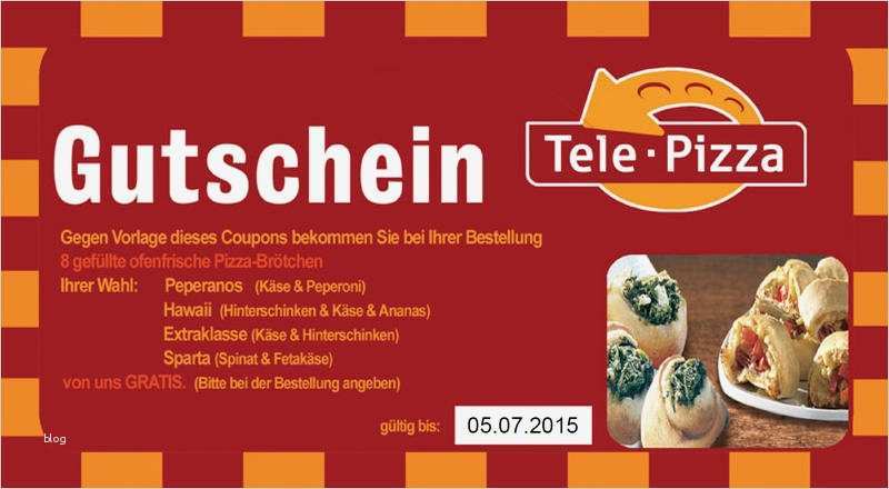 Pizzeria Gutschein Vorlage Beste Tele Pizza 8 Gefüllte Ofenfrische Pizzabrötchen Gratis