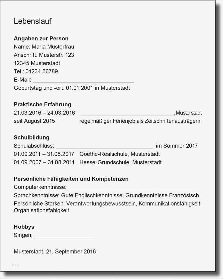 Planet Beruf Lebenslauf Vorlage Schön Arbeitsblatt so Geht Ein Lebenslauf Beruf