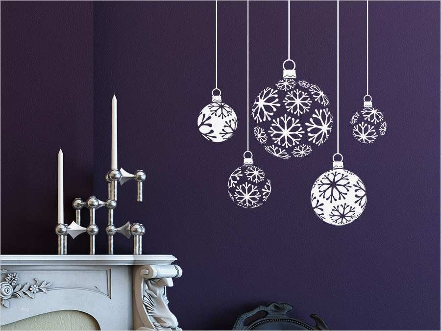 Wandtattoo Schneeflockenkugeln für Weihnachten