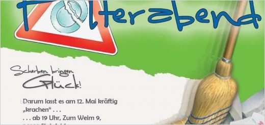Polterabend Flyer Vorlagen Schön Einladung Zum Polterabend Vorlagen