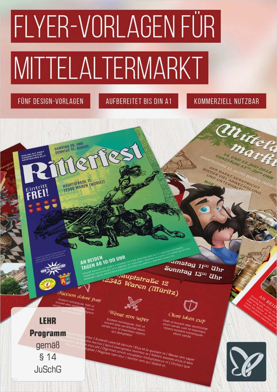 Polterabend Flyer Vorlagen Schön Flyer Vorlagen Für Mittelaltermarkt Und Ritterfest