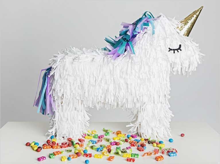 Pompon Vorlage Zum Ausdrucken Cool Einhorn Piñata Basteln