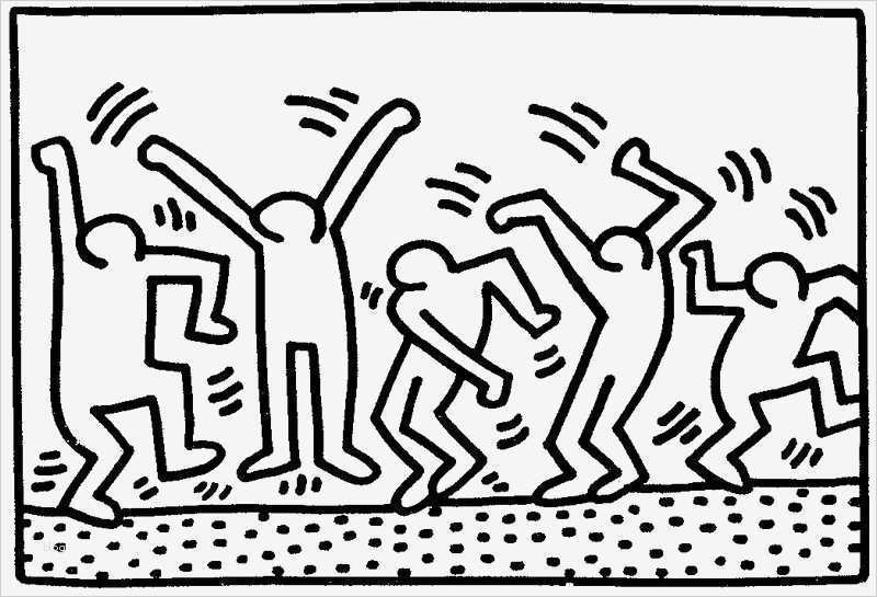 Pop Art Bilder Vorlagen Elegant Coloriage Keith Haring Ancenscp