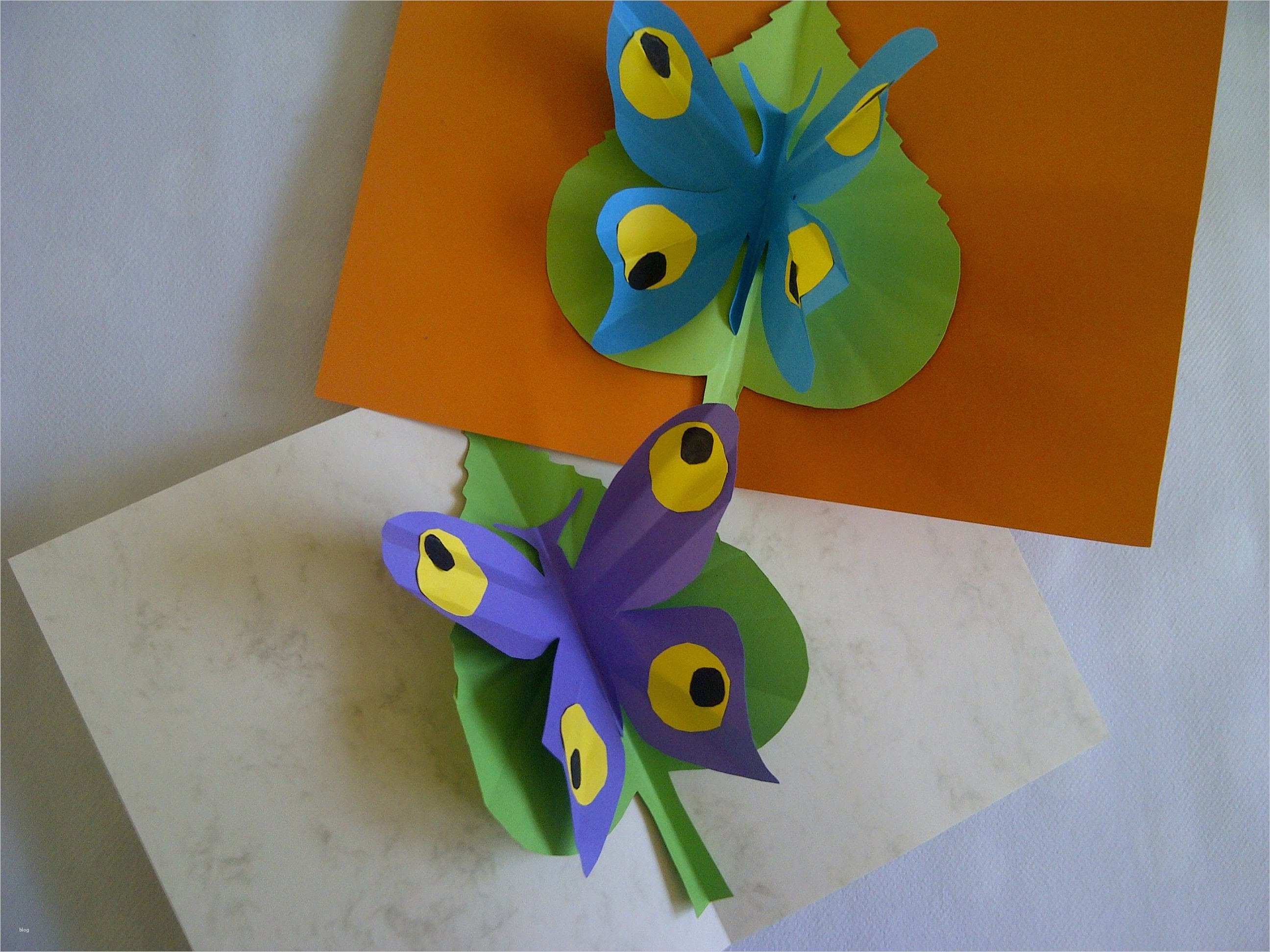 Pop Up Karte Vorlage Zum Ausdrucken Beste Basteln Lernen Schmetterling Pop Up Karte Bastelidee Zum