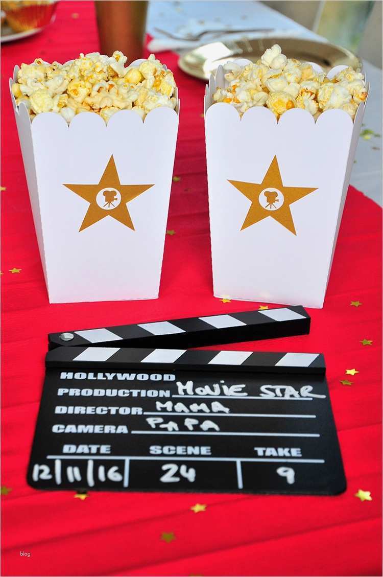 Popcorn Tüten Vorlage Fabelhaft Miss Red Fox A Star is Born Hollywood Movie Night Party
