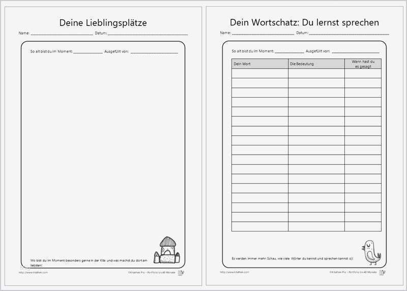 Portfolio Kita Vorlagen Pdf Schönste Portfolio Vorlagen – Kitathek Pro